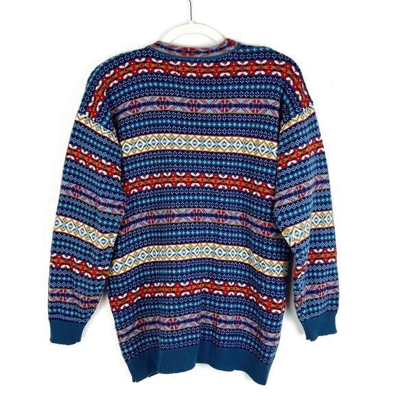 Vintage Cardigan Sweater Button Down Drop Shoulder Seam Academia Old School Gpa - Picture 2 of 6